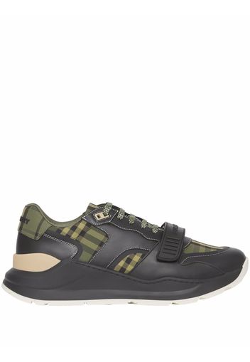 Burberry Sneakers a quadri - Verde