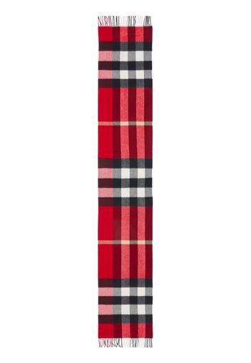 Burberry Sciarpa con frange The Classic Check - Rosso