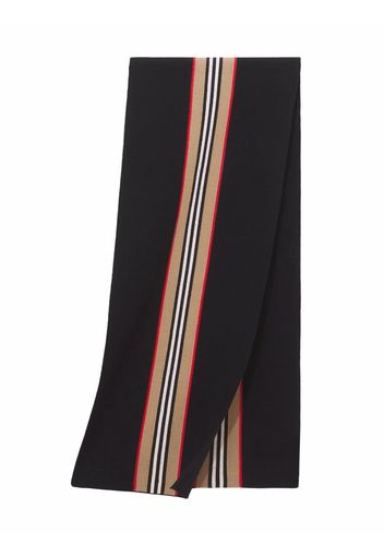 Burberry Kids Icon Stripe wool scarf - Nero