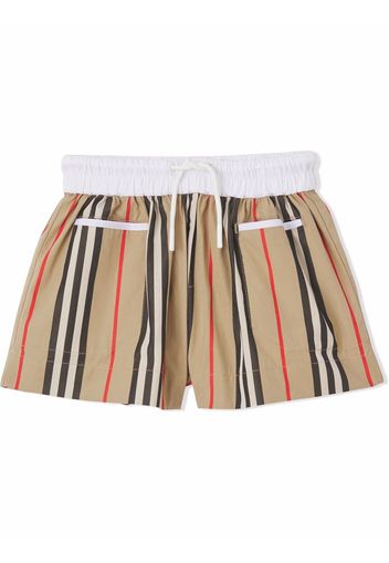 Burberry Kids Icon stripe cotton shorts - Toni neutri
