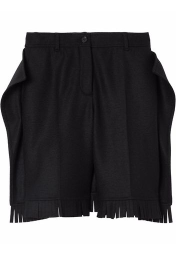 Burberry fringed knee-length shorts - Nero