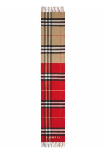 Burberry contrasting Vintage-check cashmere scarf - Toni neutri