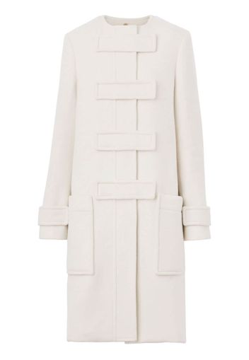 Burberry technical-wool duffle coat - Bianco