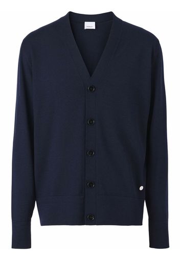 Burberry Cardigan con miscela - Blu