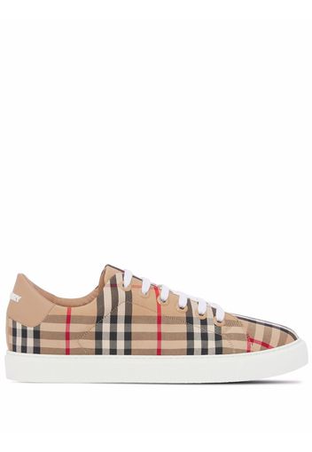 Burberry Vintage Check lace-up sneakers - Toni neutri