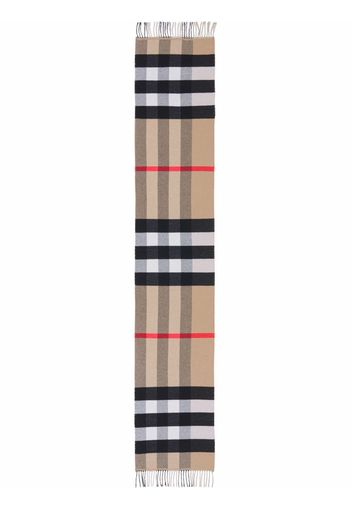 Burberry Vintage-Check cashmere-blend scarf - Toni neutri