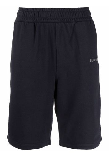 Burberry logo-print elasticated-waist shorts - Blu