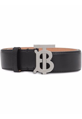 Burberry TB-monogram buckle belt - Nero