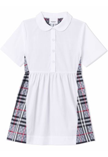 Burberry Kids Vintage Check shirt dress - Bianco