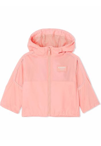 Burberry Kids Giacca Horseferry con cappuccio - Rosa