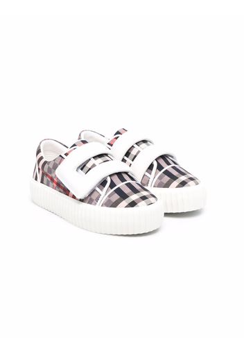 Burberry Kids Vintage check cotton sneakers - Rosa
