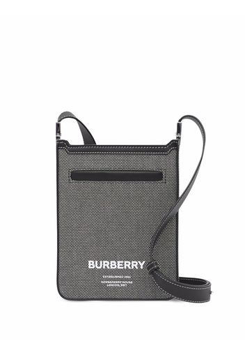 Burberry Borsa a tracolla con stampa - Nero