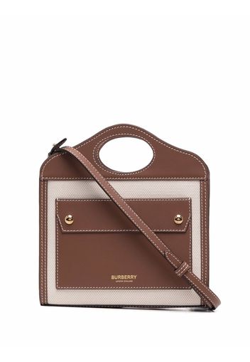 Burberry Borsa a spalla con logo - Marrone