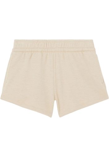 Burberry embroidered logo shorts - Toni neutri