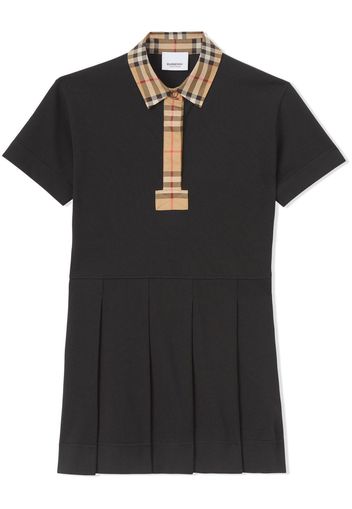 Burberry Kids Vintage Check polo dress - Nero