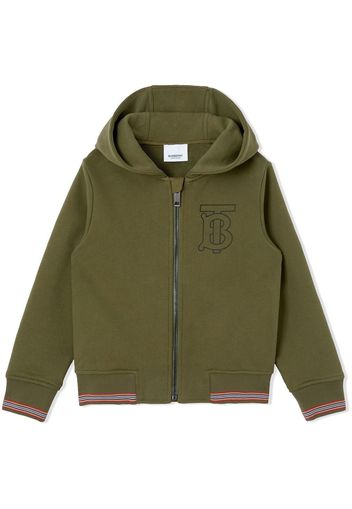 Burberry Kids Felpa con cappuccio - Verde