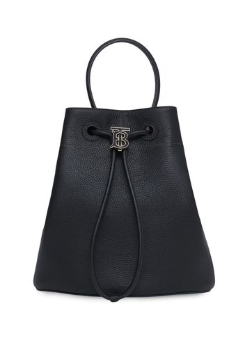 Burberry Borsa a secchiello con placca TB - Nero