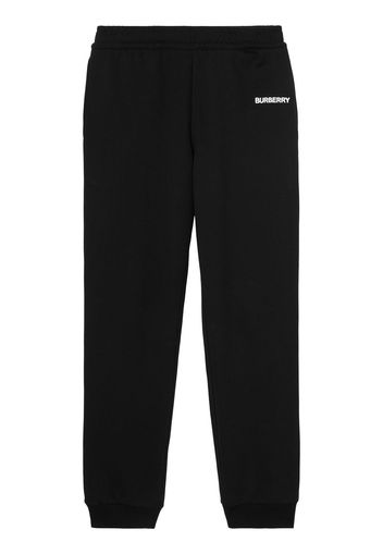 BURBERRY Pantaloni sportivi con stampa - Nero