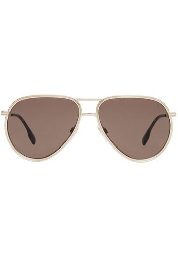 Burberry pilot-frame sunglasses - Marrone