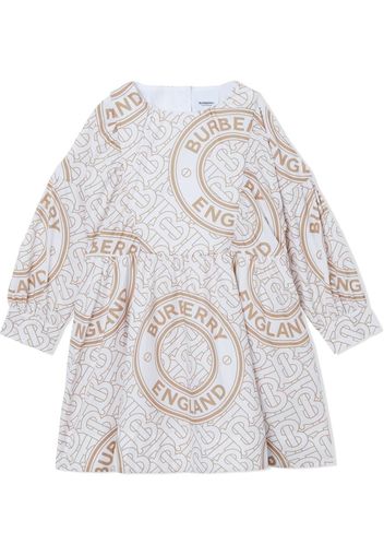 Burberry Kids montage-print dress - Toni neutri