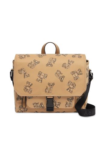 Burberry Kids bear-print messenger bag - Marrone