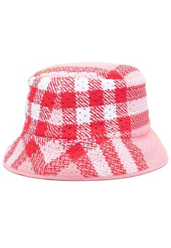 Burberry check-pattern bucket hat - Rosa