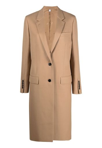 Burberry notched-lapel single-breasted coat - Toni neutri