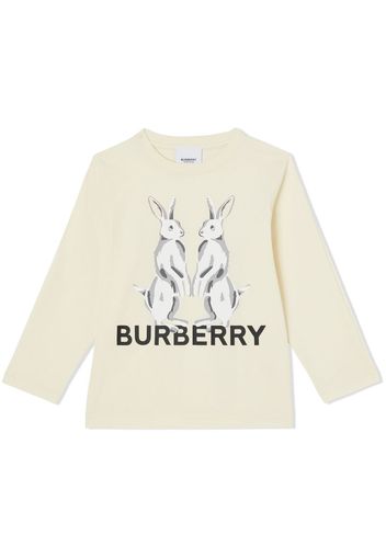 Burberry Kids T-shirt Animal Kingdom - Toni neutri