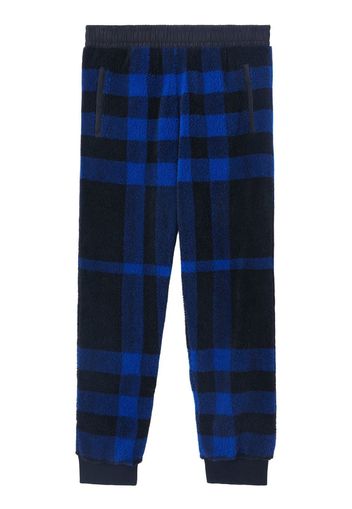 Burberry Pantaloni sportivi a quadri - Blu