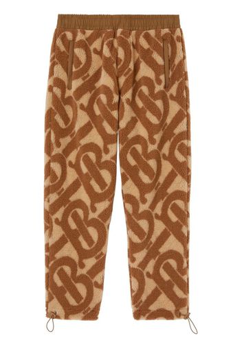 Burberry Pantaloni sportivi con monogramma jacquard - Toni neutri