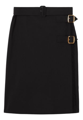 Burberry Gonna midi con cintura - Nero