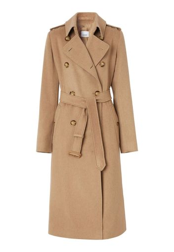 Burberry Kensington cashmere trench coat - Toni neutri