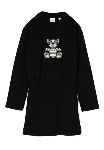 Burberry Kids Abito modello maglione Teddy Bear - Nero