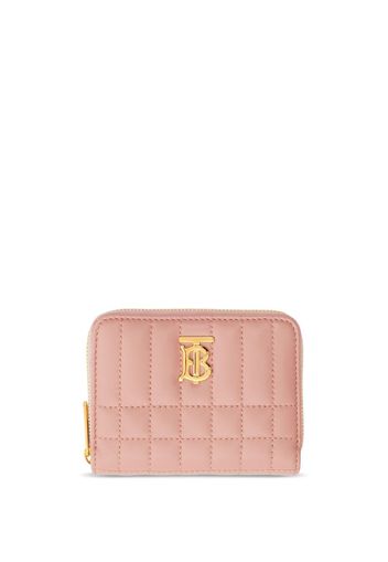 Burberry quilted-leather Lola zip wallet - Rosa