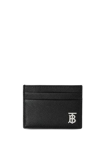 Burberry Monogram-Motif Grainy-leather card case - Nero