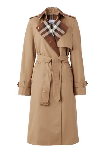 Burberry Vintage check panel trench coat - Marrone