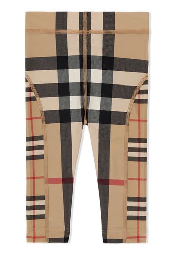 Burberry Kids Vintage Check-pattern leggings - Toni neutri