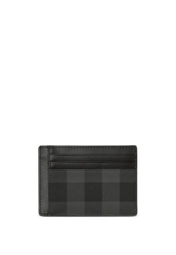 Burberry checked Clip-Card case - Grigio