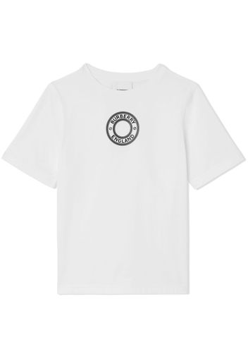 Burberry Kids logo-graphic cotton T-shirt - Bianco