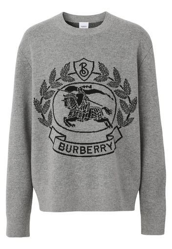 Burberry EKD intarsia wool jumper - Grigio