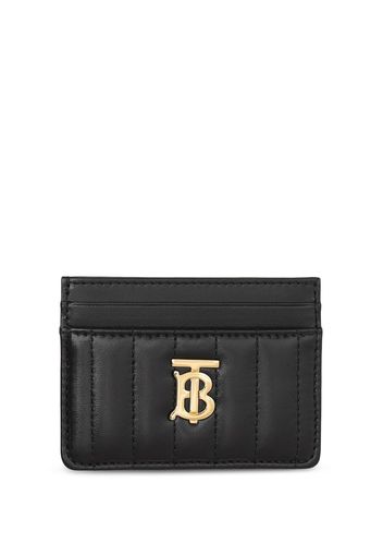 Burberry TB monogram-plaque leather cardholder - Nero