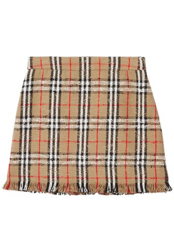 Burberry Vintage Check bouclé mini skirt - Toni neutri