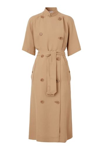 Burberry Abito in stile trench a maniche corte - Toni neutri