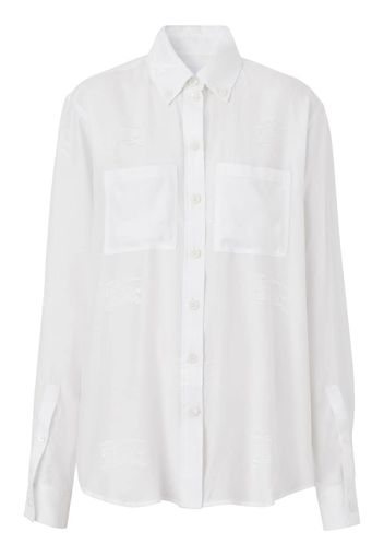 Burberry Camicia con ricamo EDK - Bianco