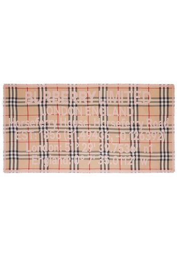 Burberry Coordinates check-patterned scarf - Marrone