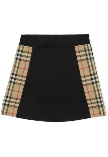 Burberry Kids Vintage Check panel skirt - Nero