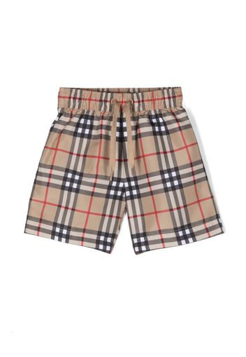 Burberry Kids Vintage Check track shorts - Toni neutri