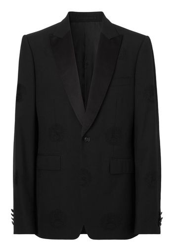 Burberry Oak Leaf Crest jacquard tuxedo jacket - Nero