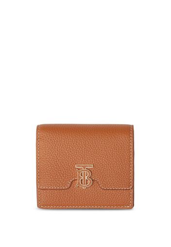 Burberry TB-plaque folding wallet - Marrone