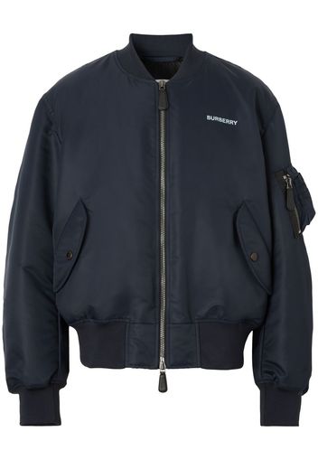 Burberry Bomber con stampa - Blu